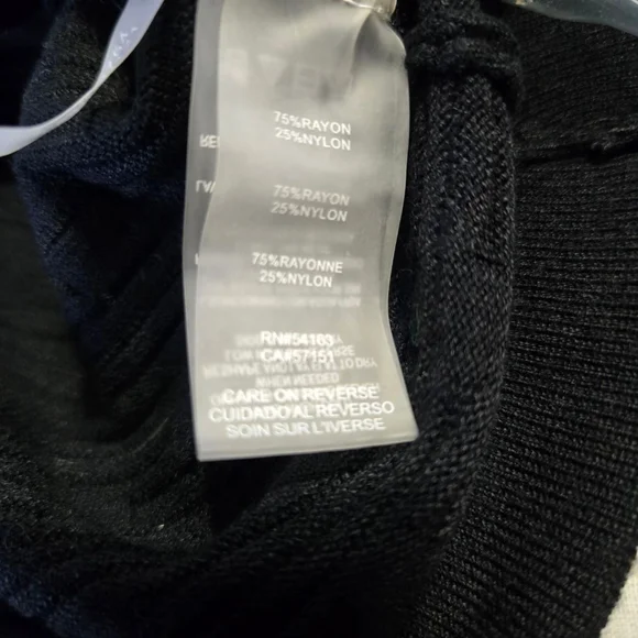 Women's Karl Lagerfeld Paris Black Cardigan with Gold Buttons, Size S NWT - Picture 7 of 13